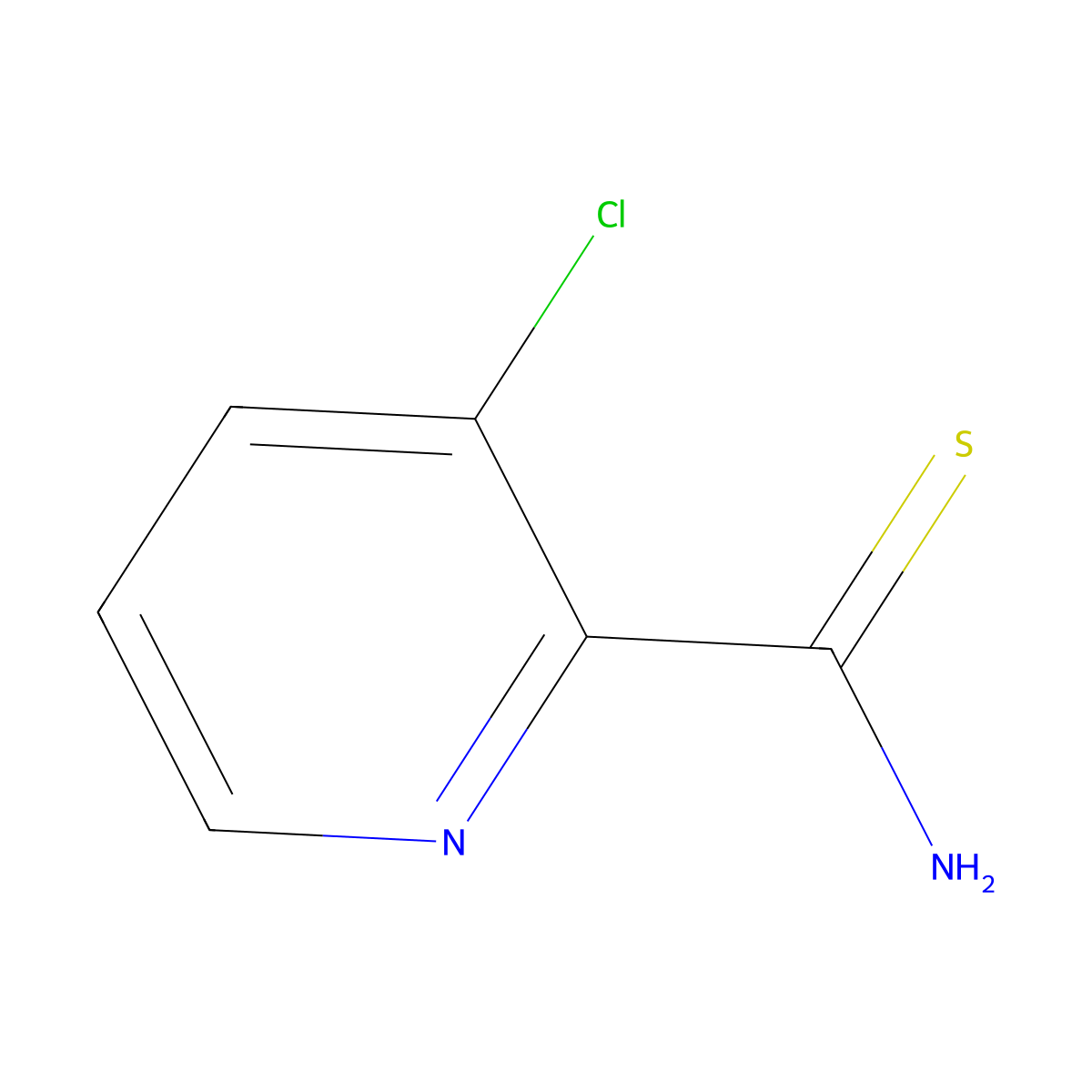 3-Chloropyridine-2-carbothioamide molecular structure, CAS 218596-38-4