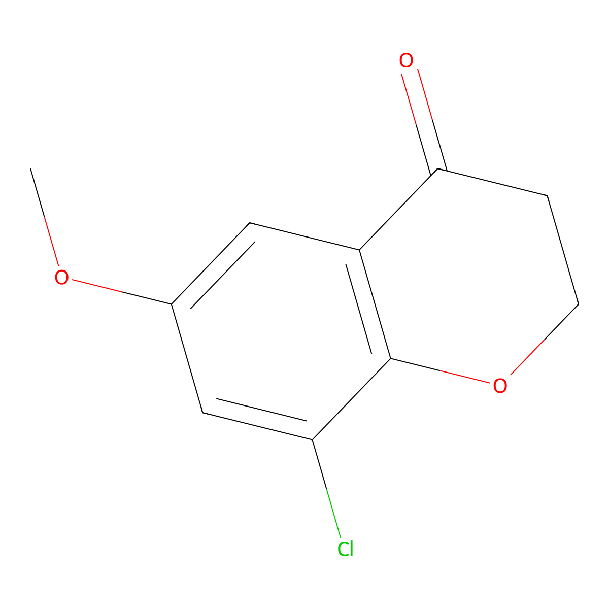 8-Chloro-6-methoxychroman-4-one molecular structure, CAS 218598-09-5