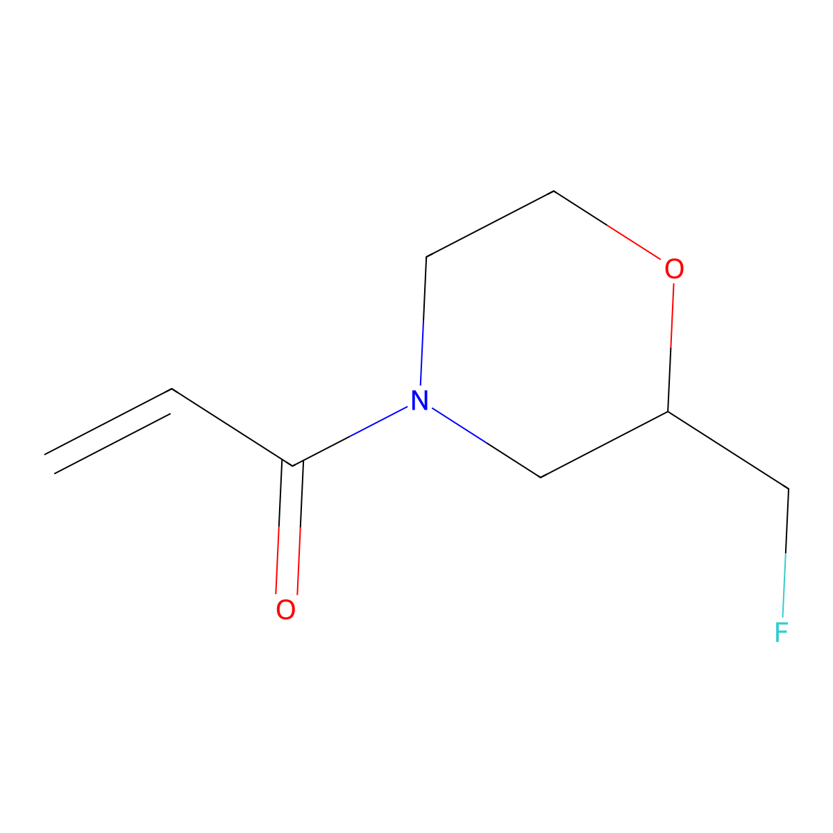 1-[2-(Fluoromethyl)morpholin-4-yl]prop-2-en-1-one molecular structure, CAS 2185980-25-8