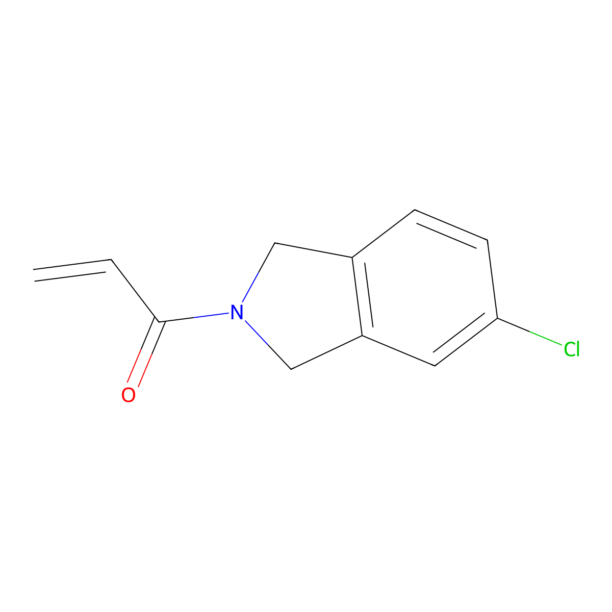 1-(5-Chloro-1,3-dihydroisoindol-2-yl)prop-2-en-1-one molecular structure, CAS 2185980-58-7