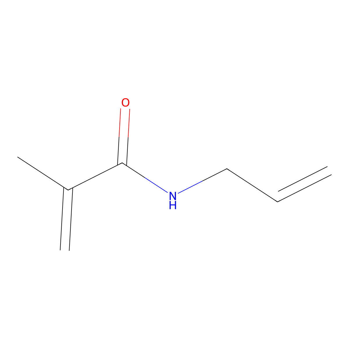N-Allylmethacrylamide molecular structure, CAS 2186-33-6