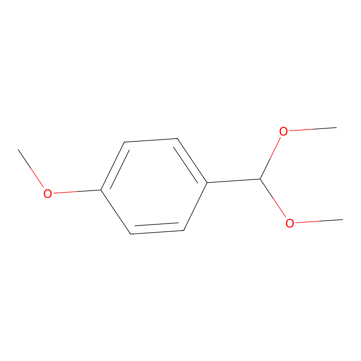 p-(Dimethoxymethyl)anisole molecular structure, CAS 2186-92-7