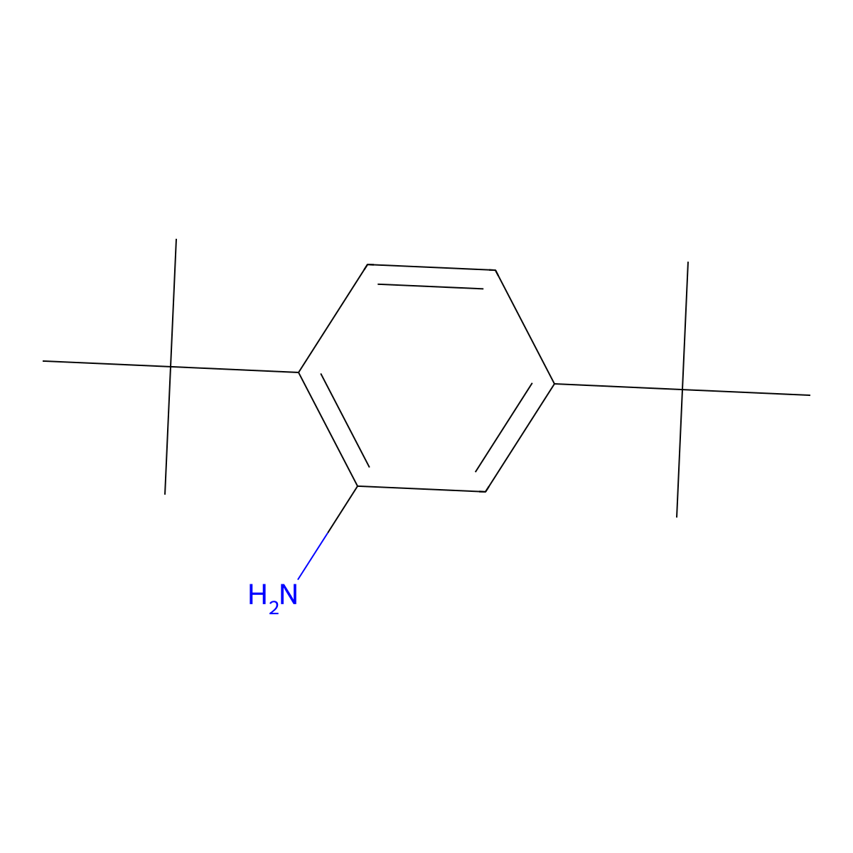 2,5-di-tert-Butylaniline molecular structure, CAS 21860-03-7