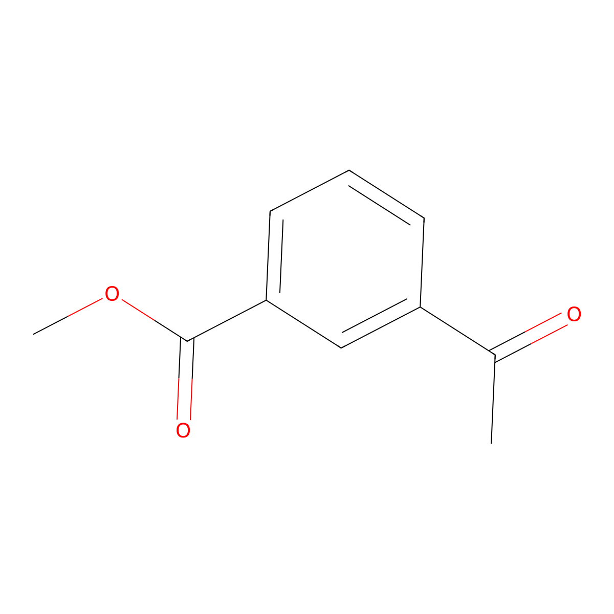 Methyl 3-acetylbenzoate molecular structure, CAS 21860-07-1