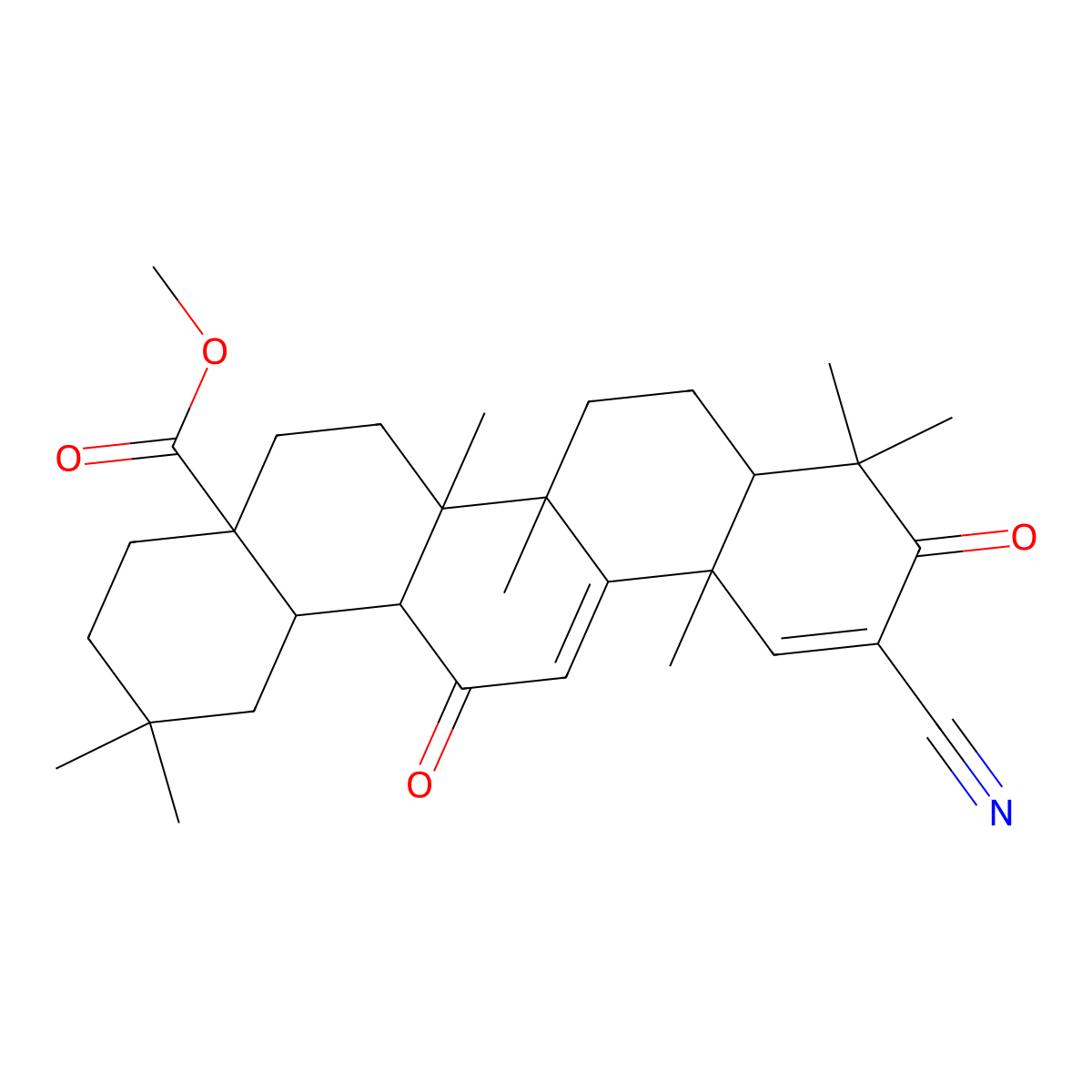 Bardoxolone Methyl molecular structure, CAS 218600-53-4