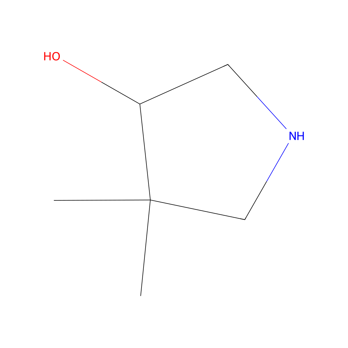 (3s)-4,4-Dimethyl-3-pyrrolidinol molecular structure, CAS 218602-27-8