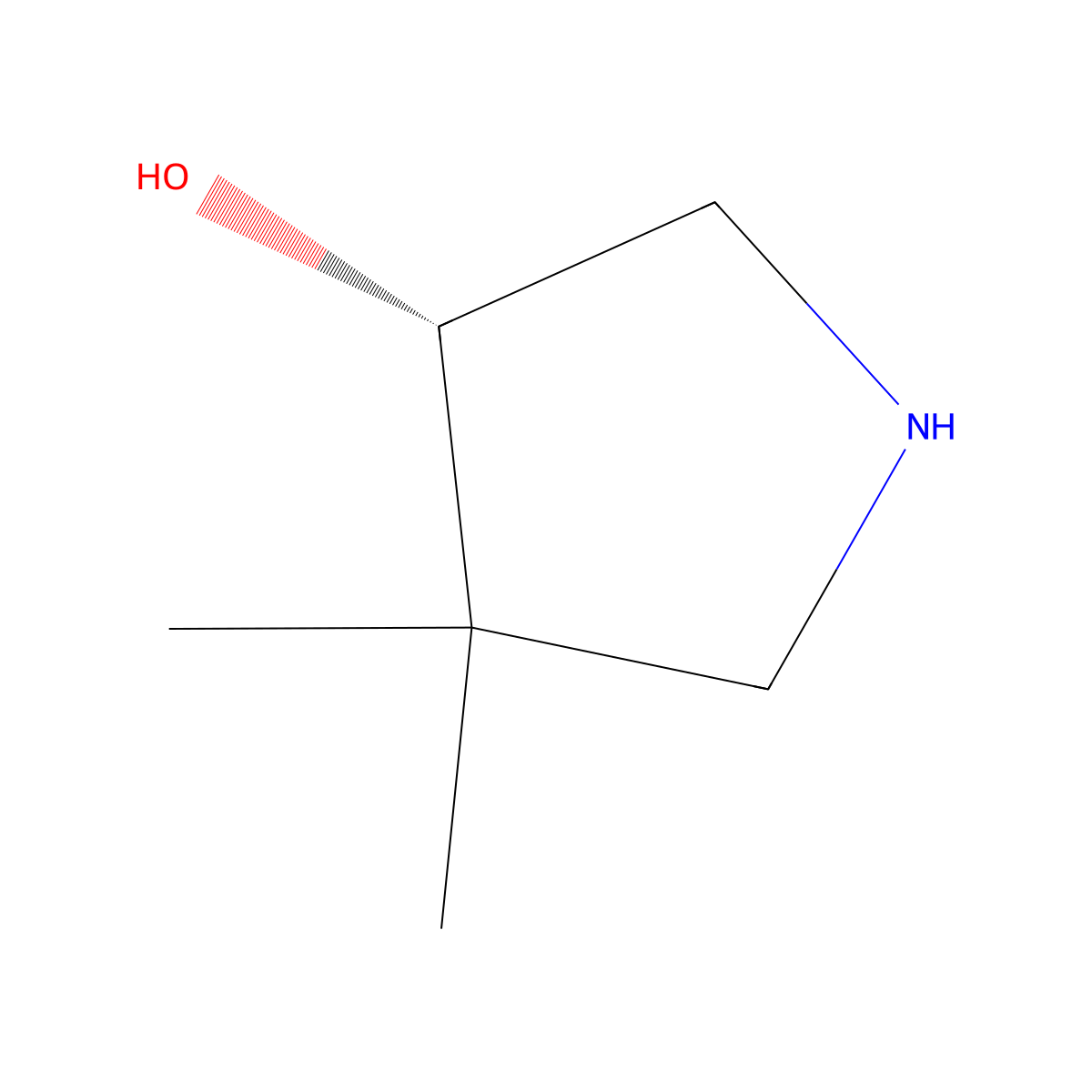 (3s)-4,4-Dimethyl-3-pyrrolidinol molecular structure, CAS 218602-27-8