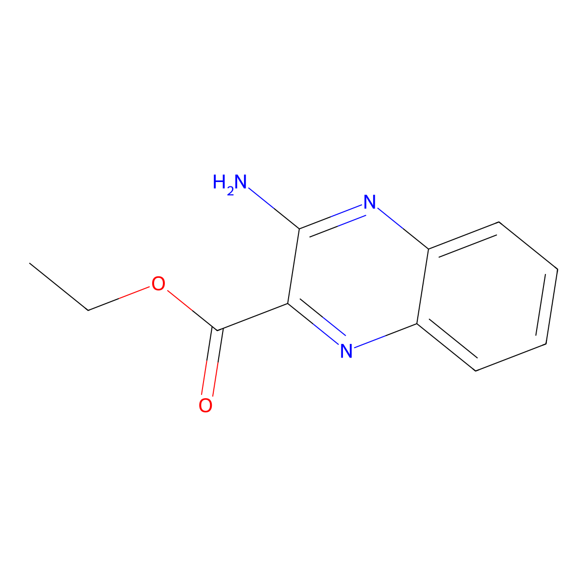 Ethyl 3-aminoquinoxaline-2-carboxylate molecular structure, CAS 218603-47-5