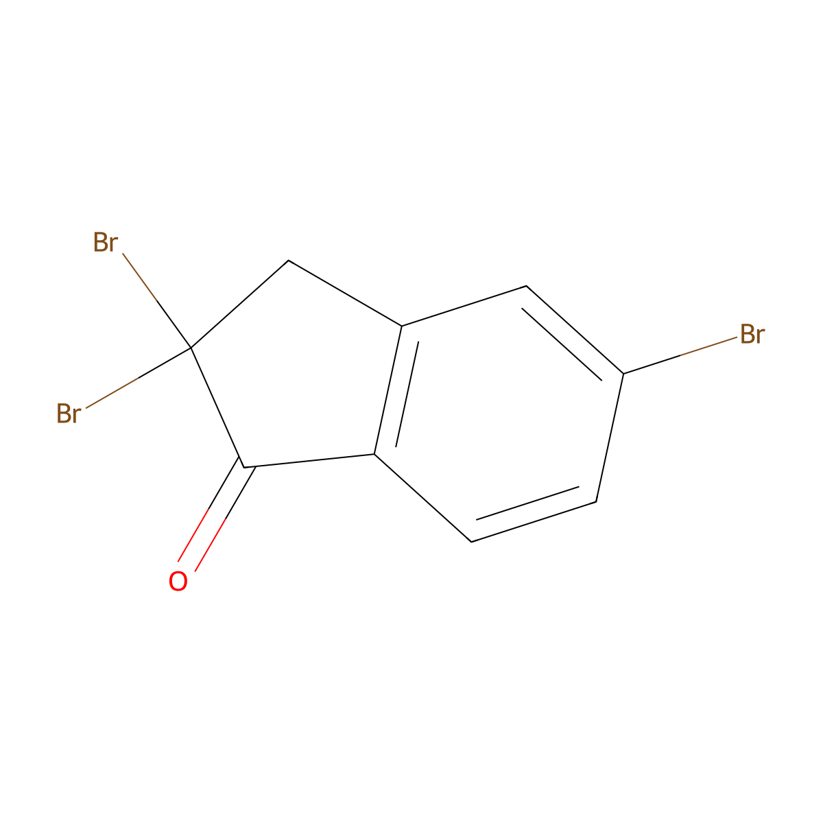 2,2,5-Tribromo-2,3-dihydro-1h-inden-1-one molecular structure, CAS 218608-69-6