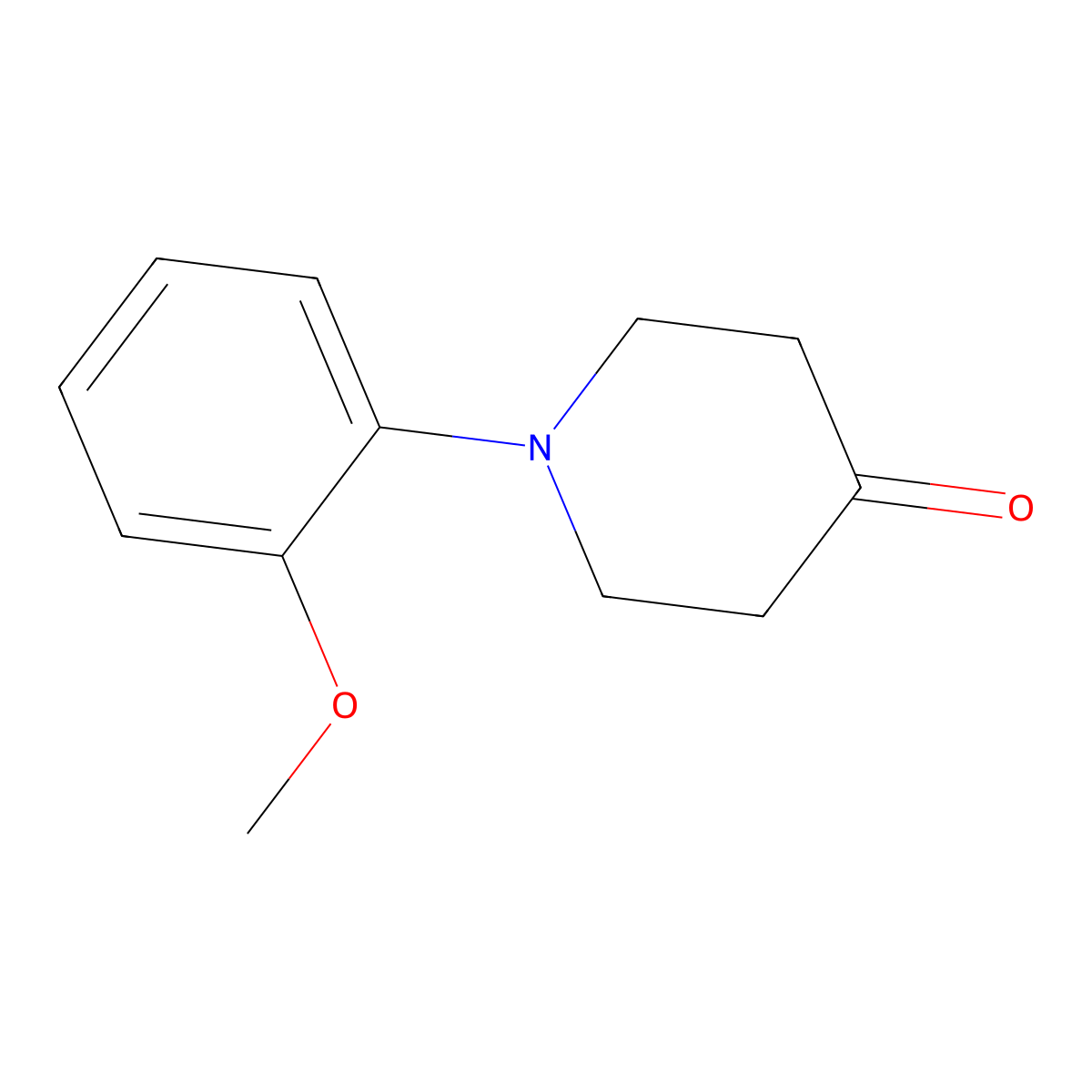 1-(2-Methoxyphenyl)piperidin-4-one molecular structure, CAS 218610-31-2