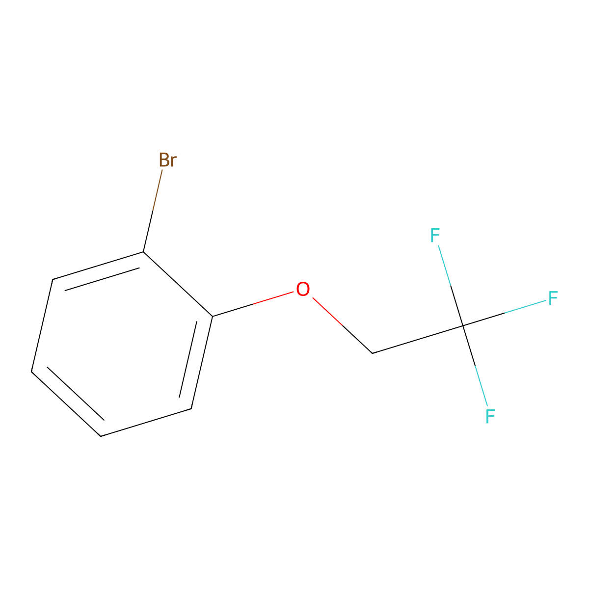 1-Bromo-2-(2,2,2-trifluoroethoxy)benzene molecular structure, CAS 218610-57-2
