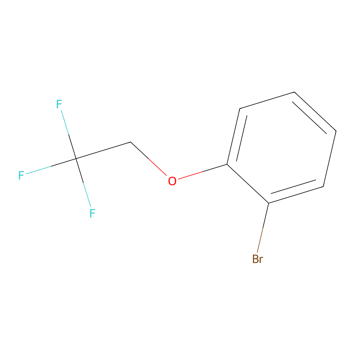1-Bromo-2-(2,2,2-trifluoroethoxy)benzene molecular structure, CAS 218610-57-2