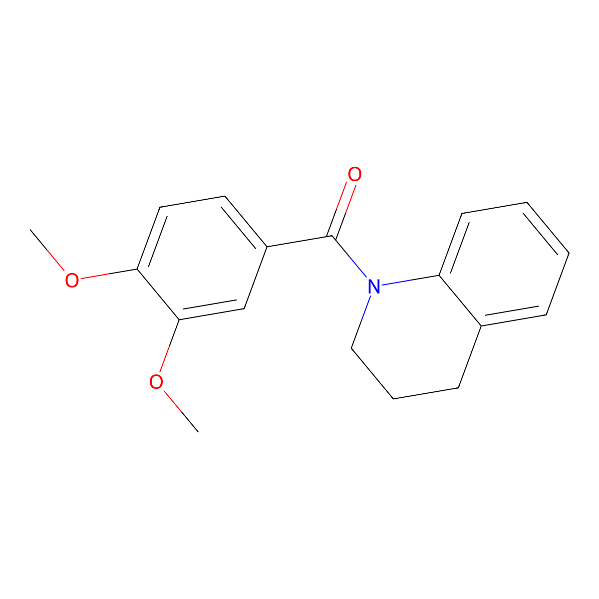 1-(3,4-Dimethoxybenzoyl)-1,2,3,4-tetrahydroquinoline molecular structure, CAS 218613-68-4