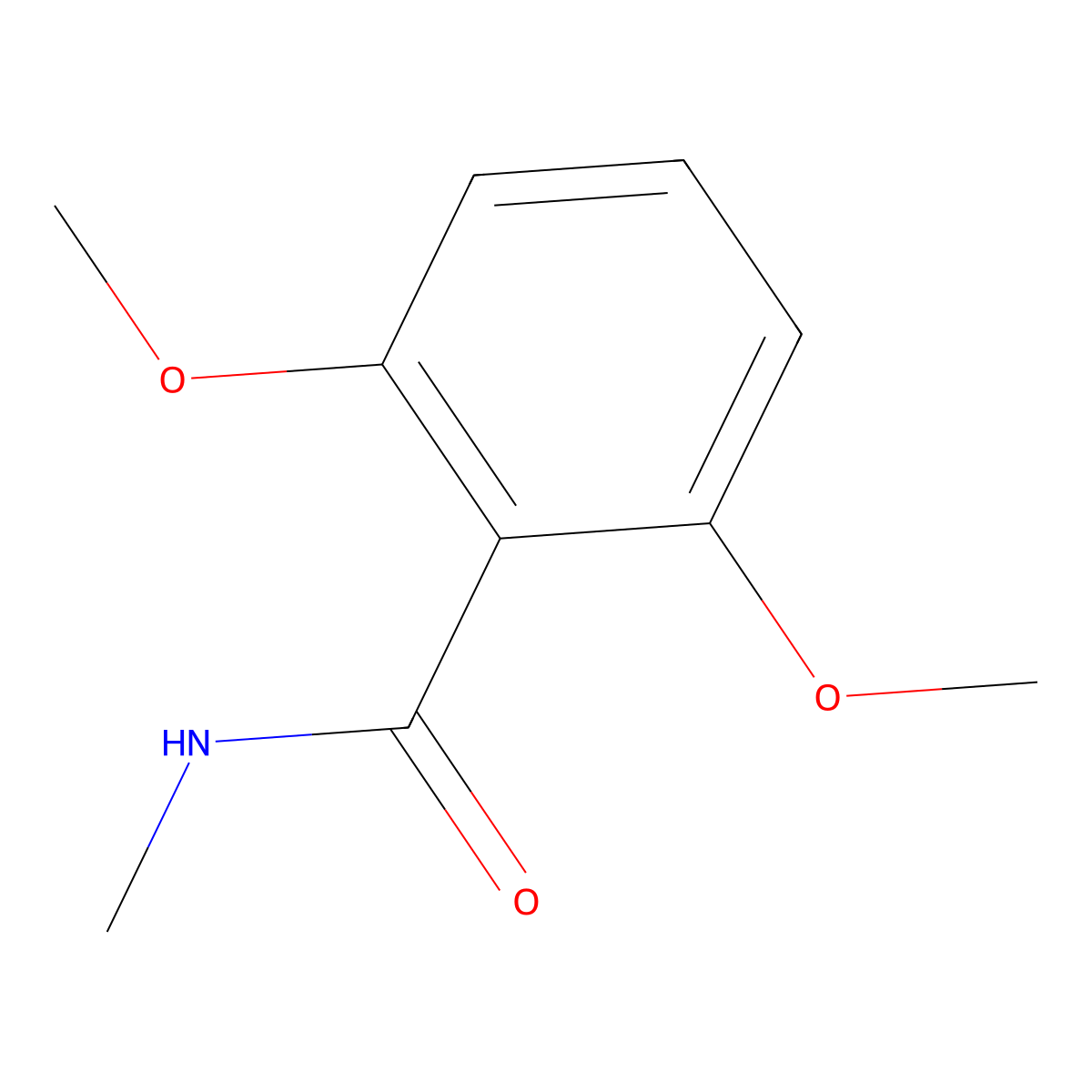 2,6-Dimethoxy-N-methylbenzamide molecular structure, CAS 21864-68-6