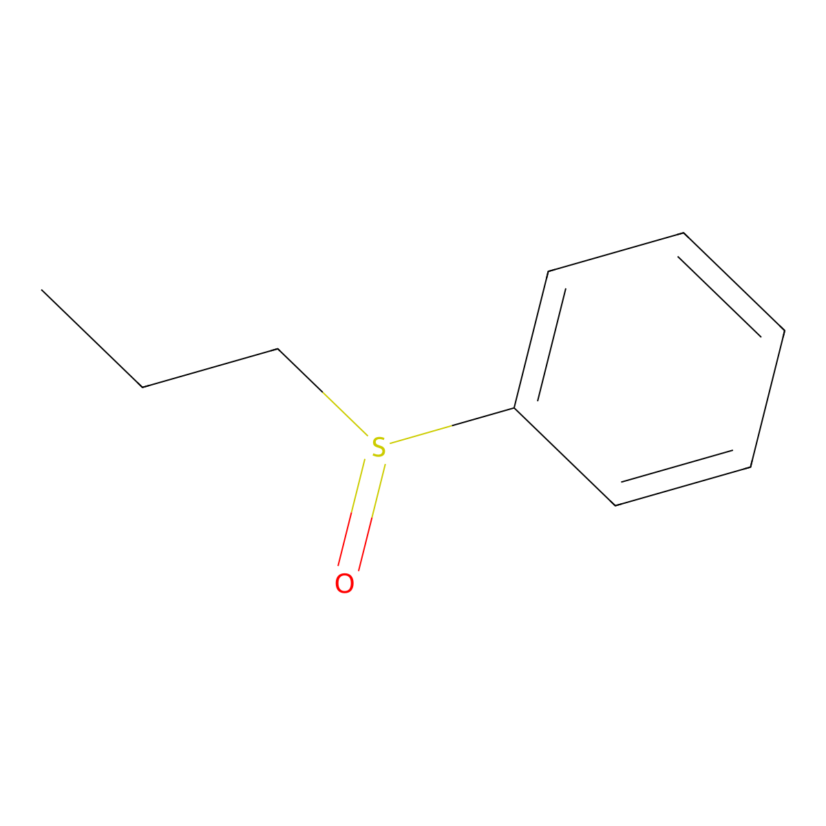 (Propylsulfinyl)benzene molecular structure, CAS 21865-07-6