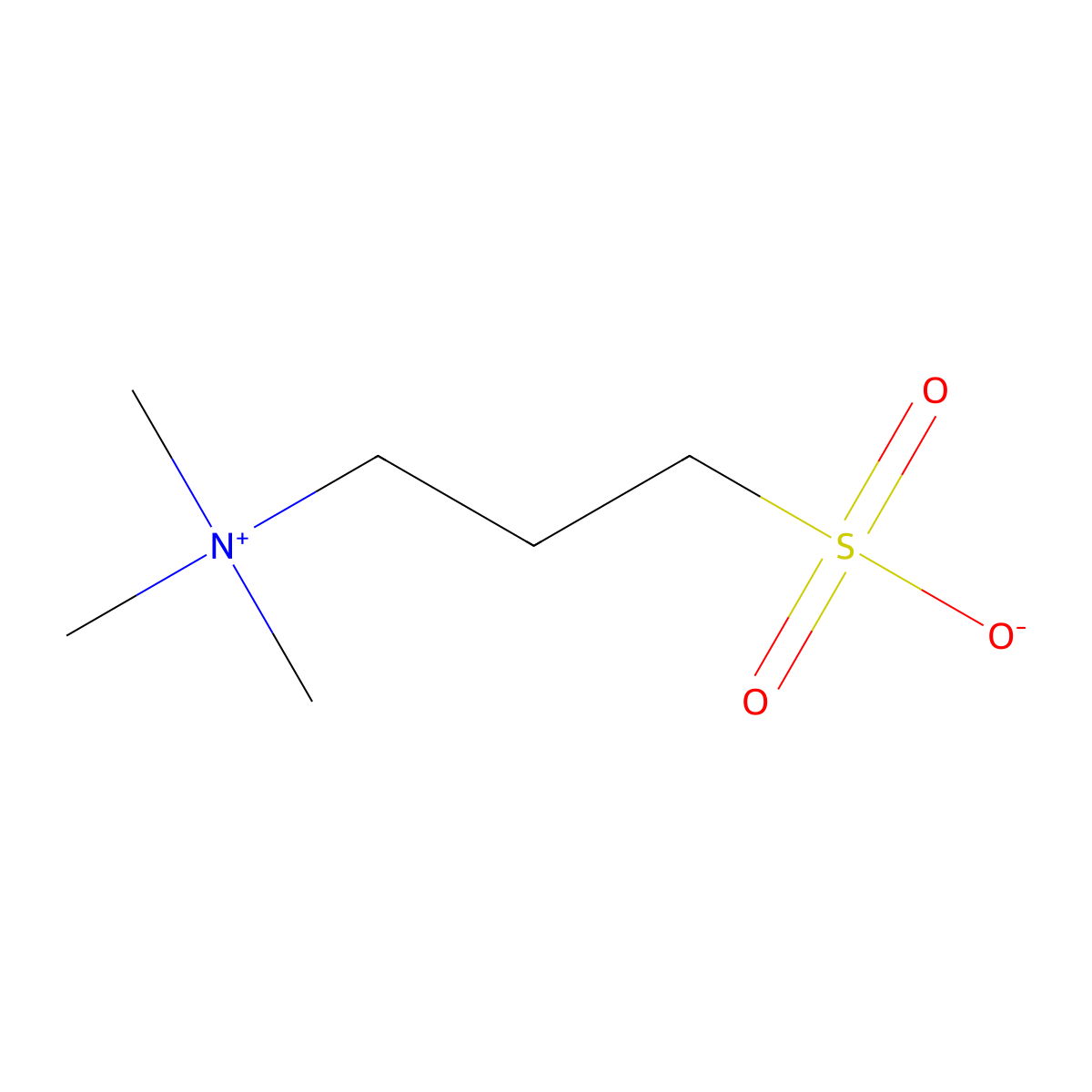 3-(Trimethylammonio)propane-1-sulfonate molecular structure, CAS 21865-17-8