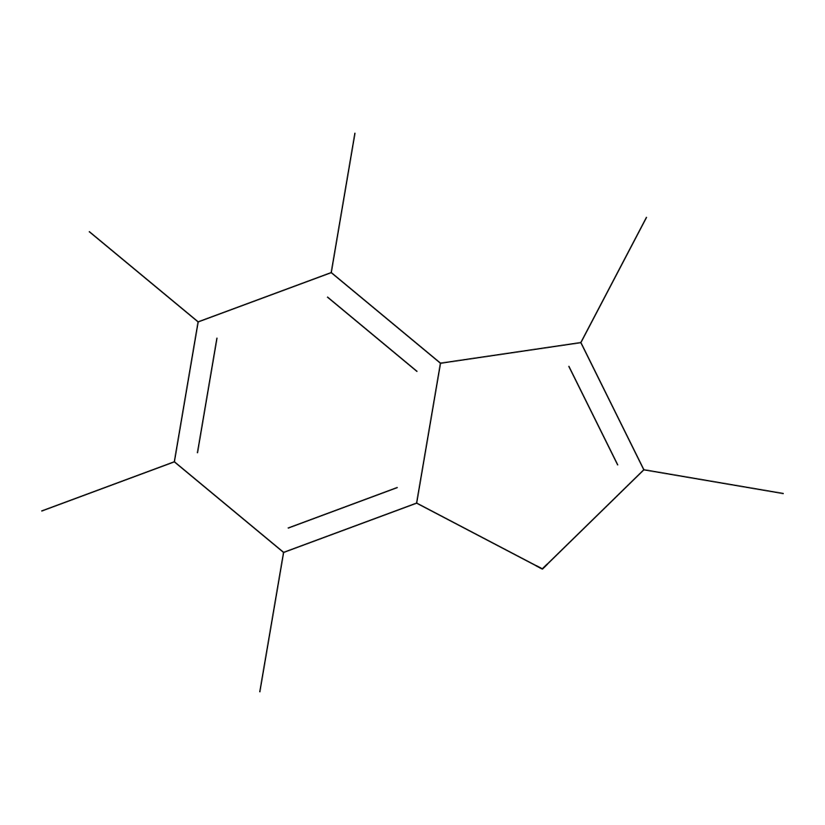 2,3,4,5,6,7-Hexamethyl-1H-indene molecular structure, CAS 21866-46-6
