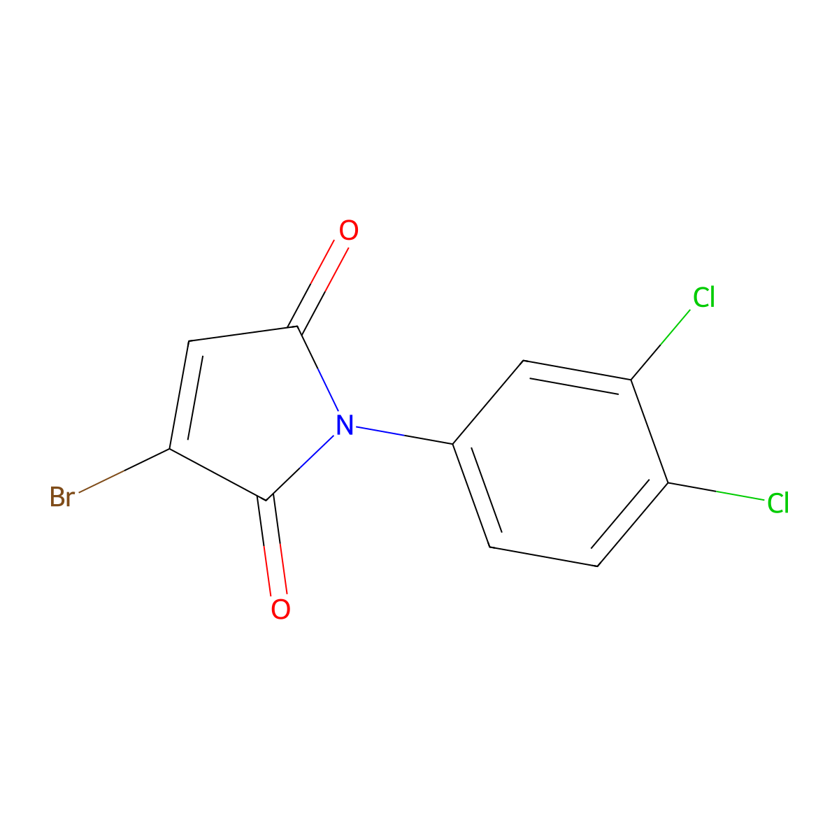 3-Bromo-1-(3,4-dichlorophenyl)-1H-pyrrole-2,5-dione molecular structure, CAS 2186672-66-0