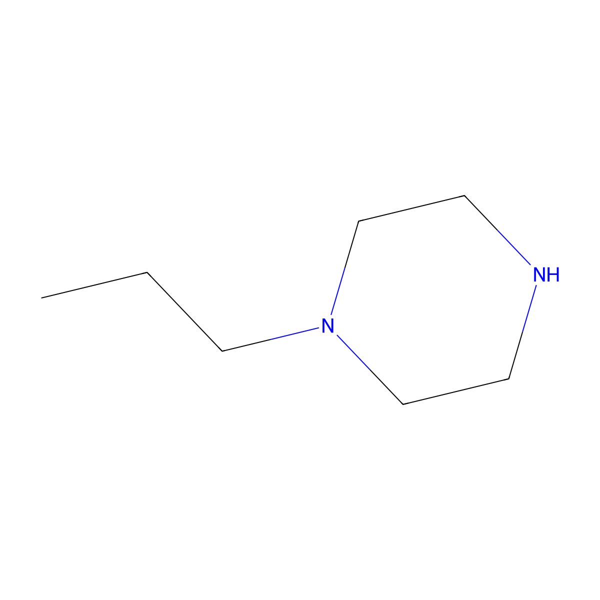 Piperazine, 1-propyl-, hydrochloride (1:2) molecular structure, CAS 21867-64-1