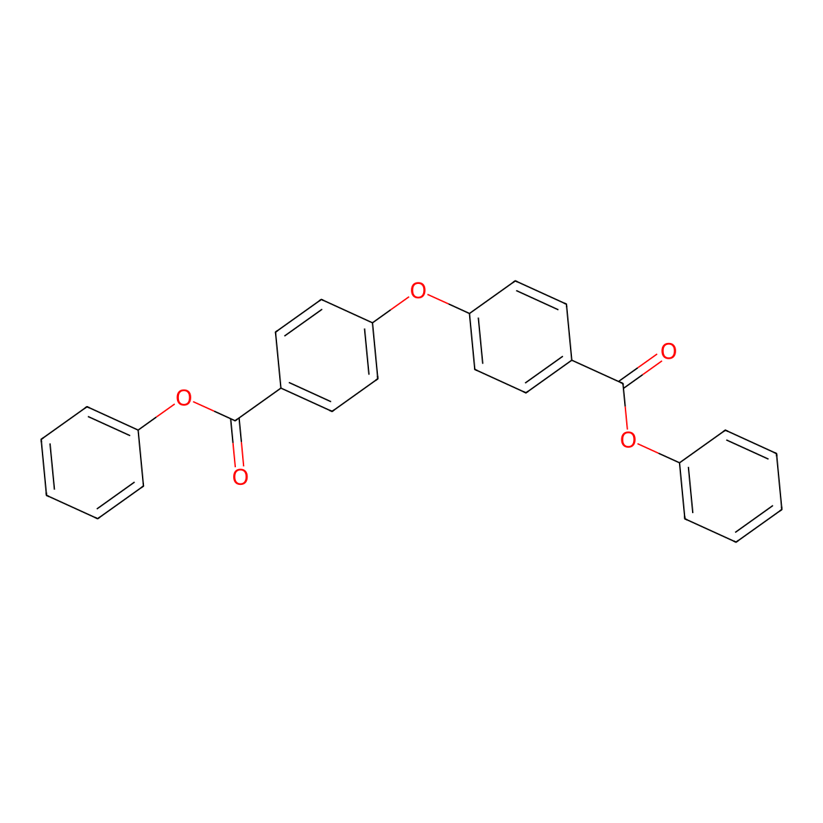 Benzoic acid, 4,4'-oxybis-, diphenyl ester molecular structure, CAS 2187-85-1
