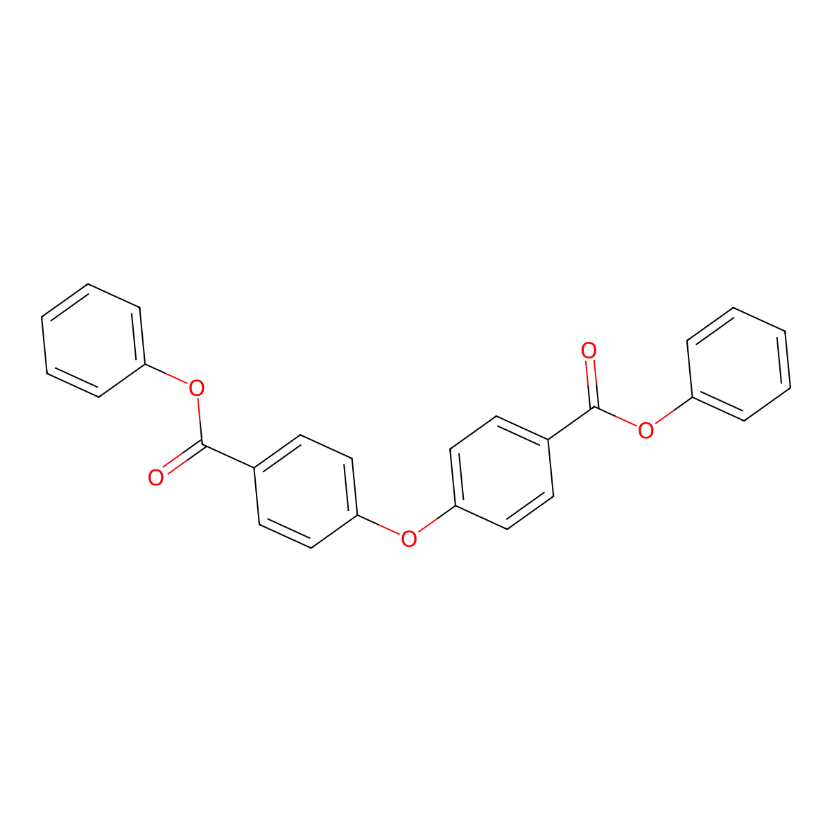 Benzoic acid, 4,4'-oxybis-, diphenyl ester molecular structure, CAS 2187-85-1