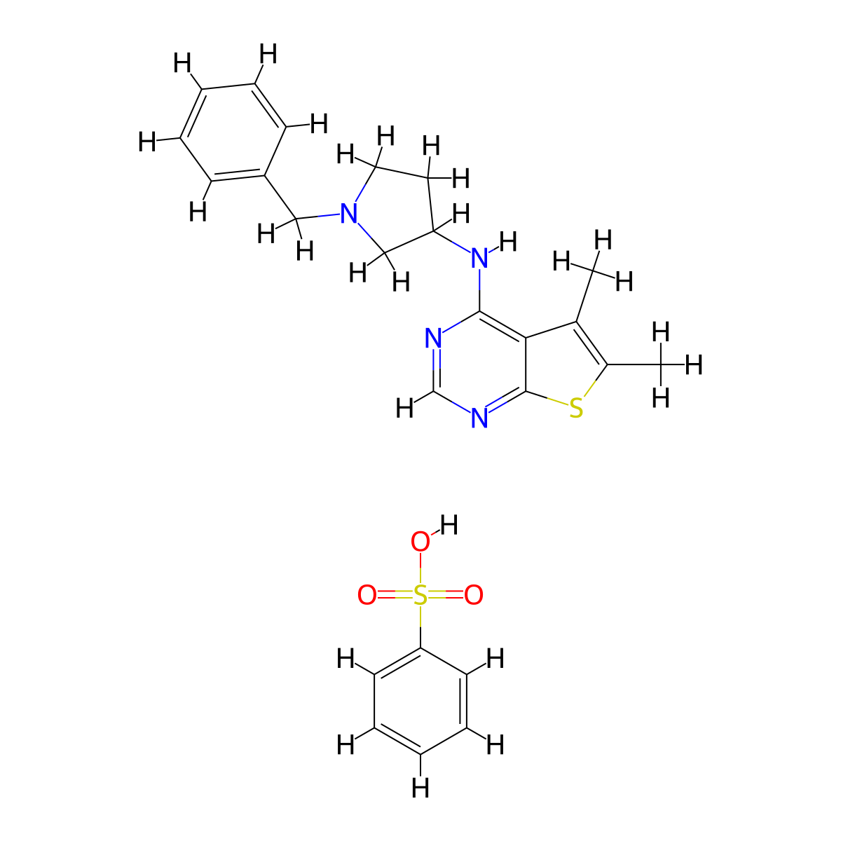 Fasnall (benzenesulfonate) molecular structure, CAS 2187367-11-7