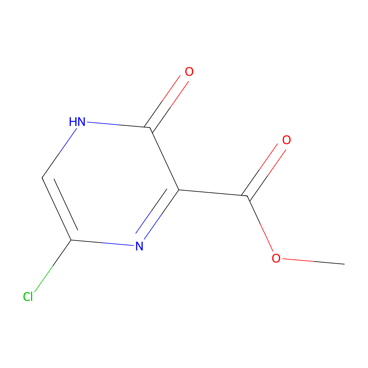 Methyl 6-chloro-3-hydroxypyrazine-2-carboxylate molecular structure, CAS 21874-47-5