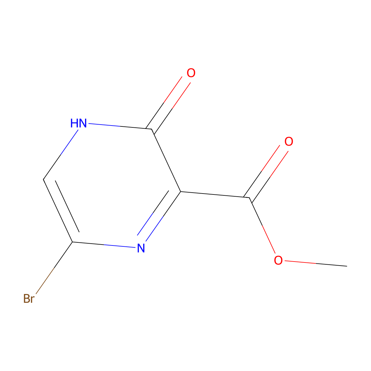 Methyl 6-bromo-3-hydroxypyrazine-2-carboxylate molecular structure, CAS 21874-61-3