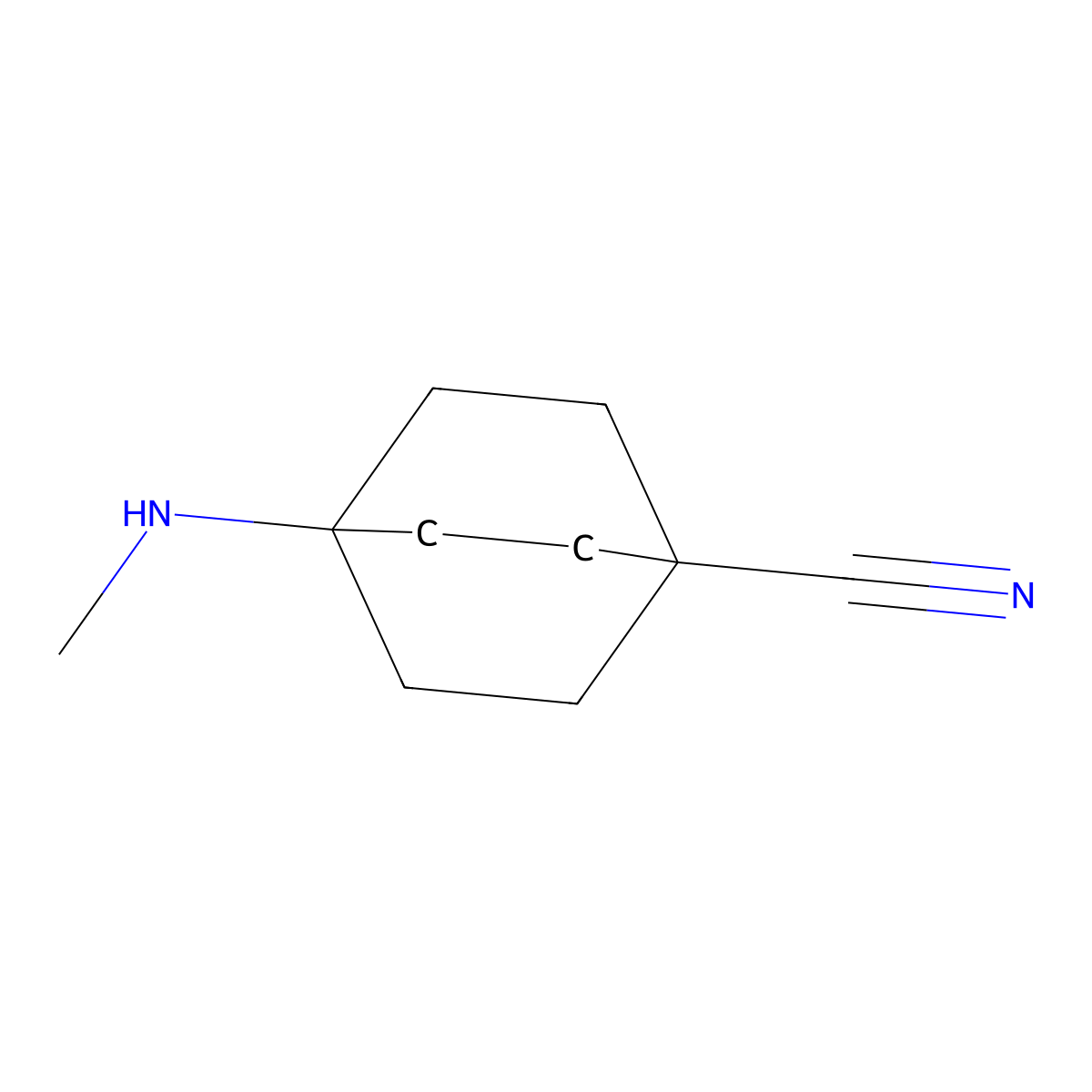 4-(Methylamino)bicyclo[2.2.2]octane-1-carbonitrile molecular structure, CAS 2187435-31-8