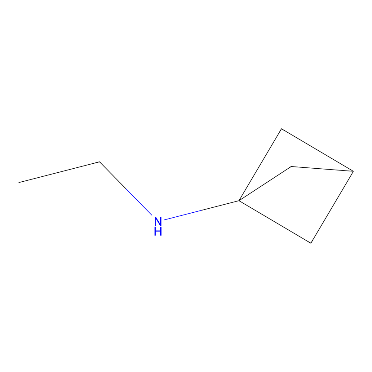 N-Ethylbicyclo[1.1.1]pentan-1-amine molecular structure, CAS 2187435-34-1