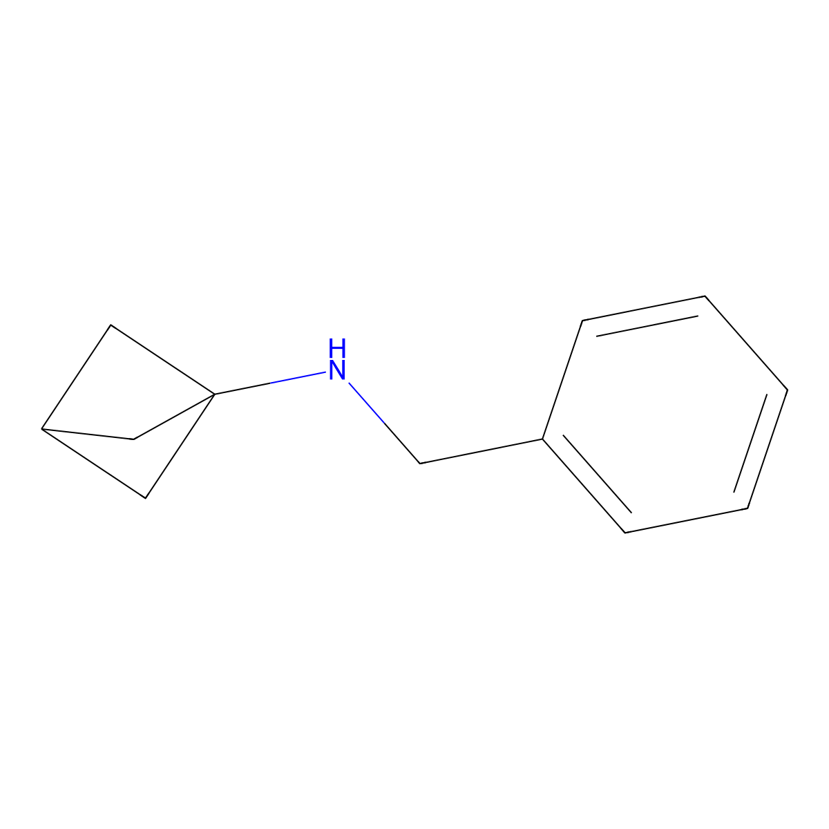 N-Benzylbicyclo[1.1.1]pentan-1-amine molecular structure, CAS 2187435-42-1