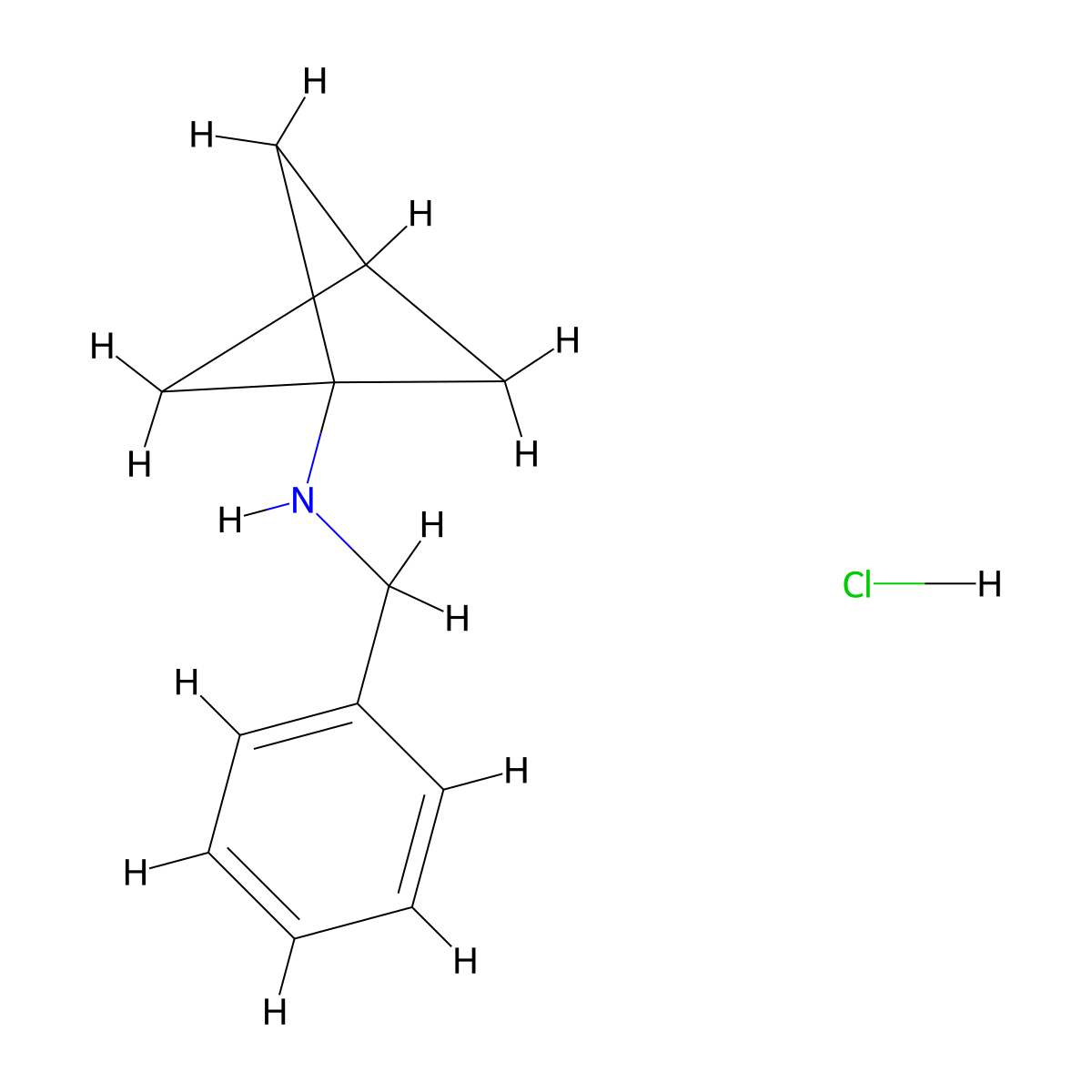 N-Benzylbicyclo[1.1.1]pentan-1-amine hydrochloride molecular structure, CAS 2187435-43-2