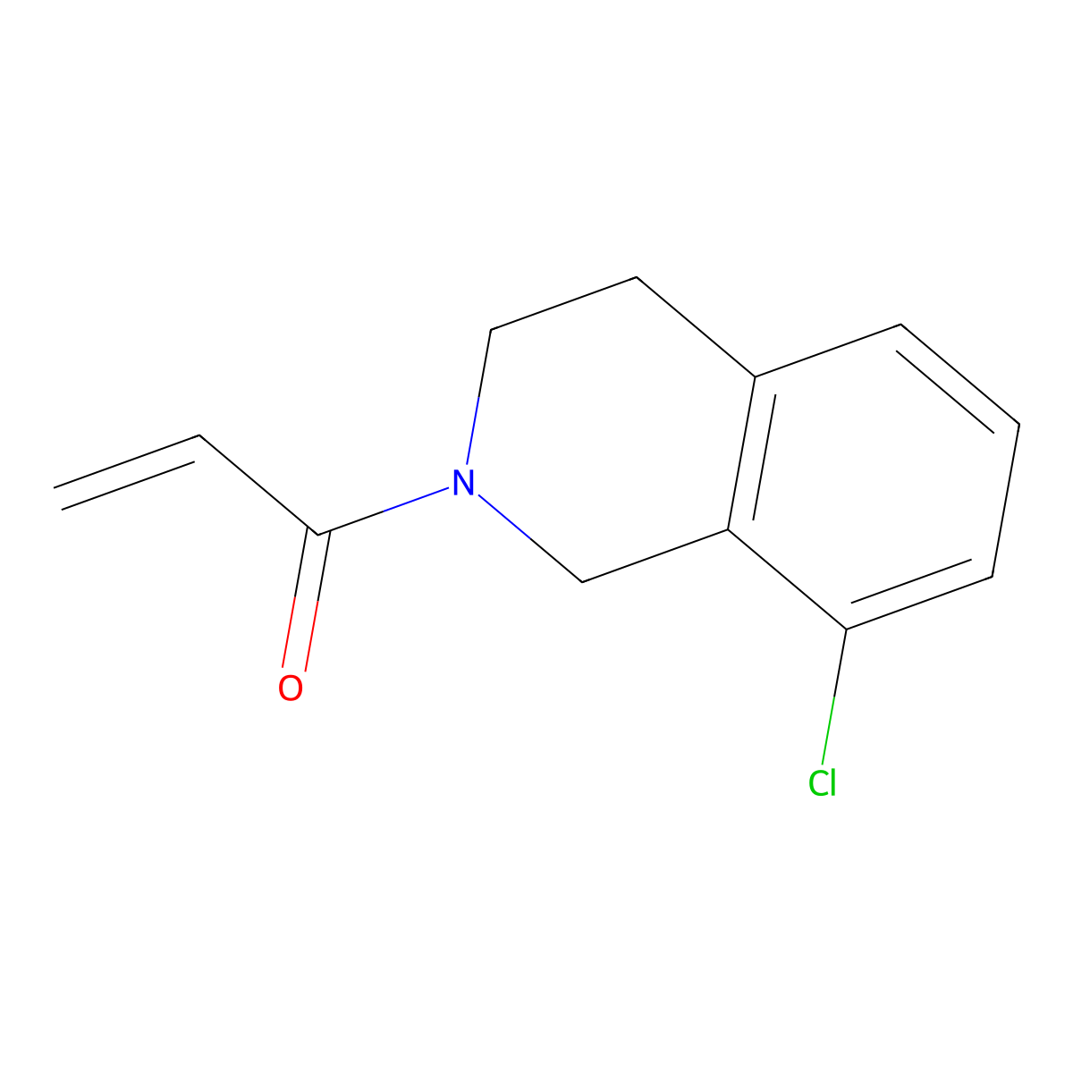 1-(8-Chloro-3,4-dihydro-1H-isoquinolin-2-yl)prop-2-en-1-one molecular structure, CAS 2187469-57-2