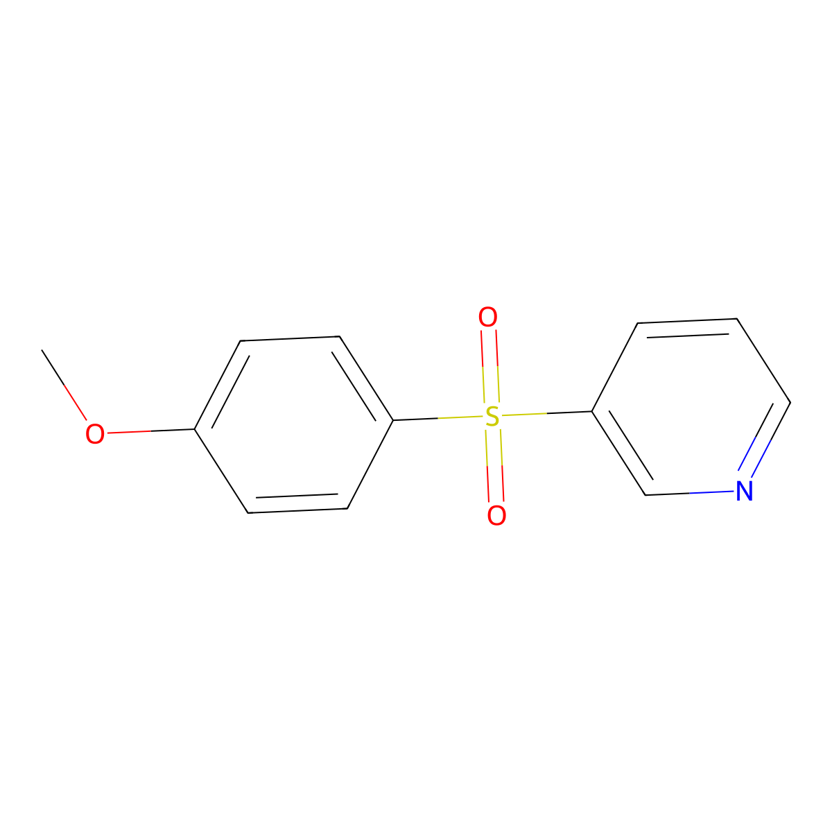 3-(4-Methoxybenzenesulfonyl)pyridine molecular structure, CAS 2187471-10-7
