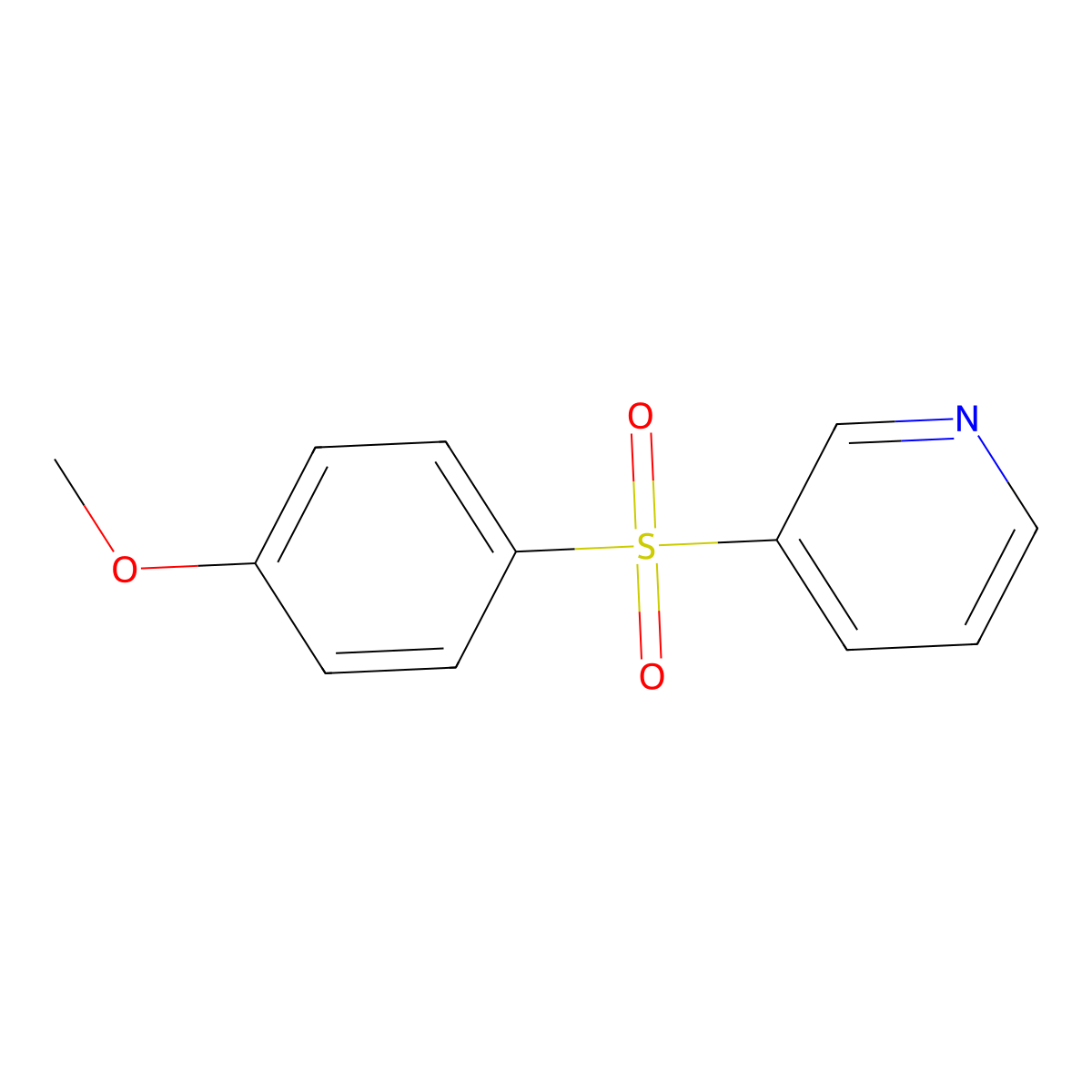 3-(4-Methoxybenzenesulfonyl)pyridine molecular structure, CAS 2187471-10-7
