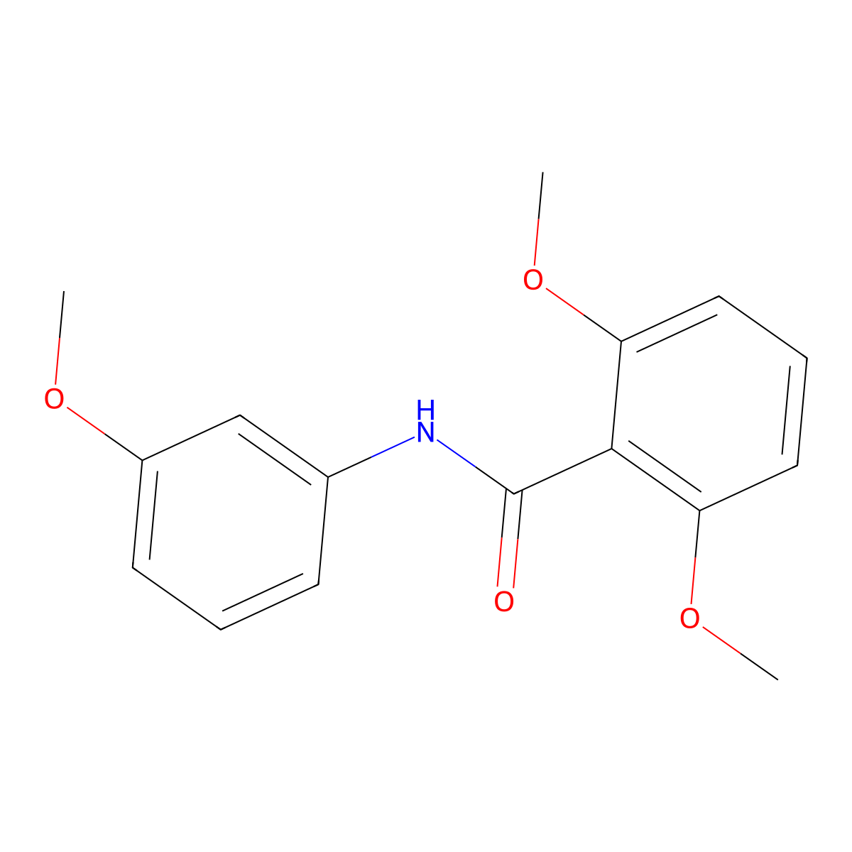 2,6-dimethoxy-N-(3-methoxyphenyl)benzamide molecular structure, CAS 21875-41-2