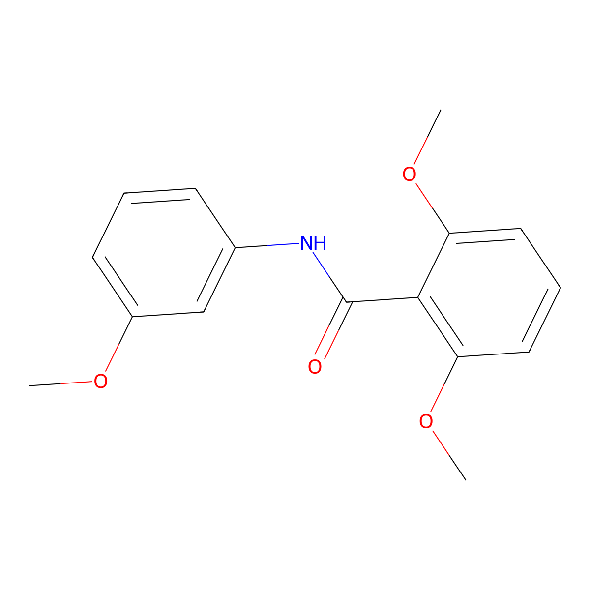2,6-dimethoxy-N-(3-methoxyphenyl)benzamide molecular structure, CAS 21875-41-2