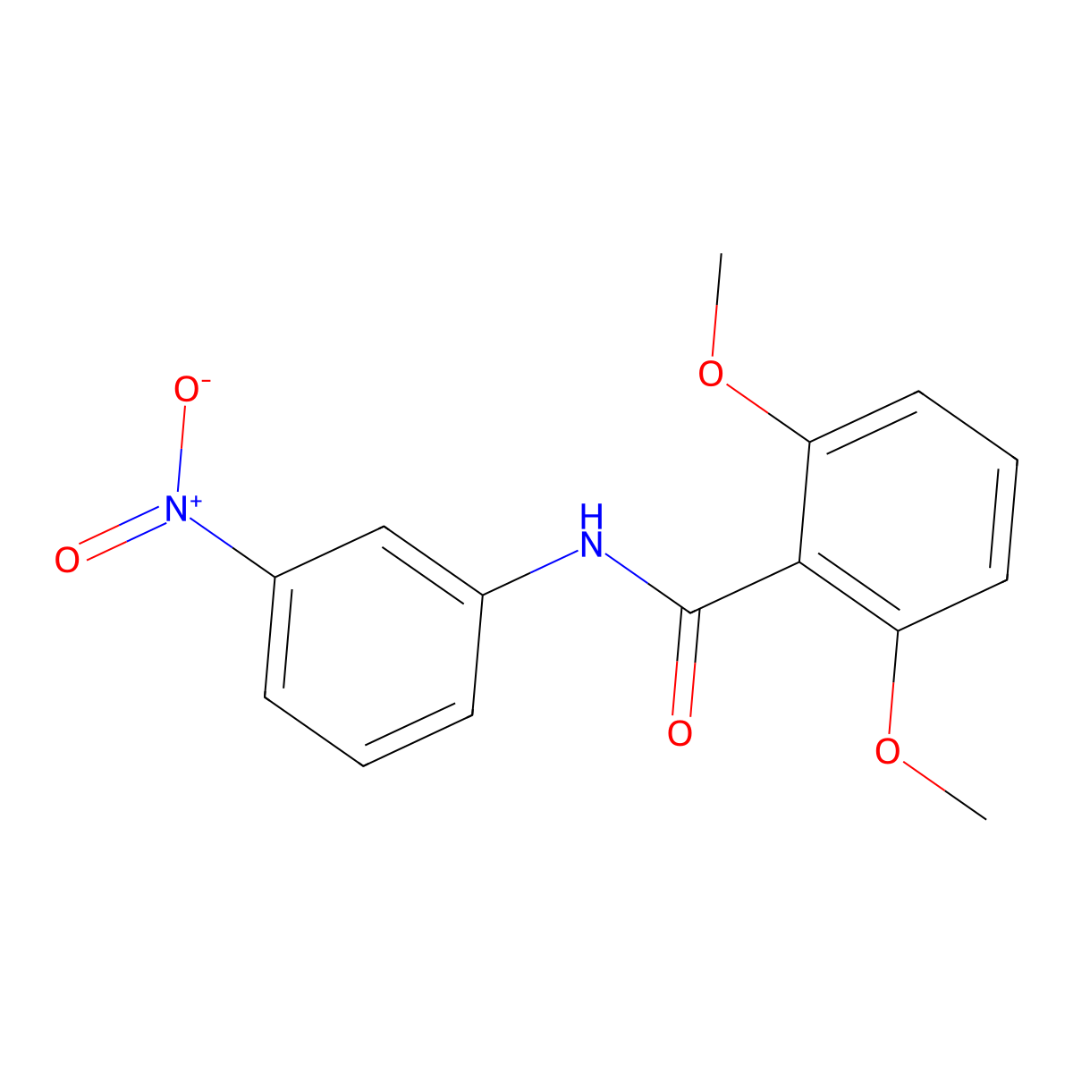 2,6-dimethoxy-N-(3-nitrophenyl)benzamide molecular structure, CAS 21875-44-5