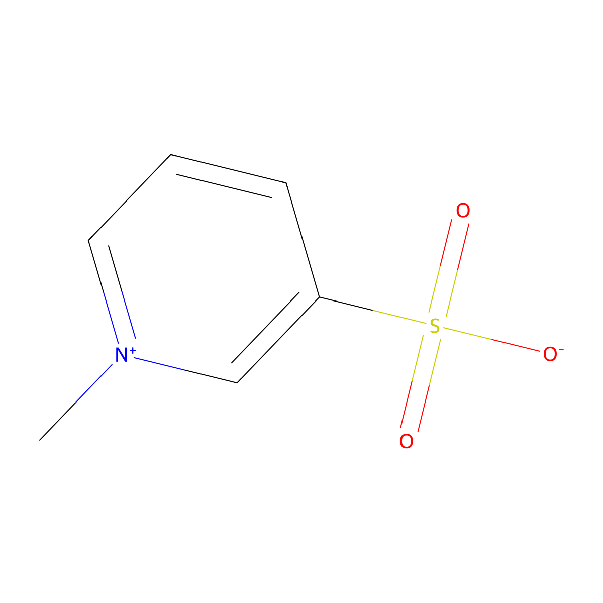 1-Methyl-3-sulphonatopyridinium molecular structure, CAS 21876-47-1