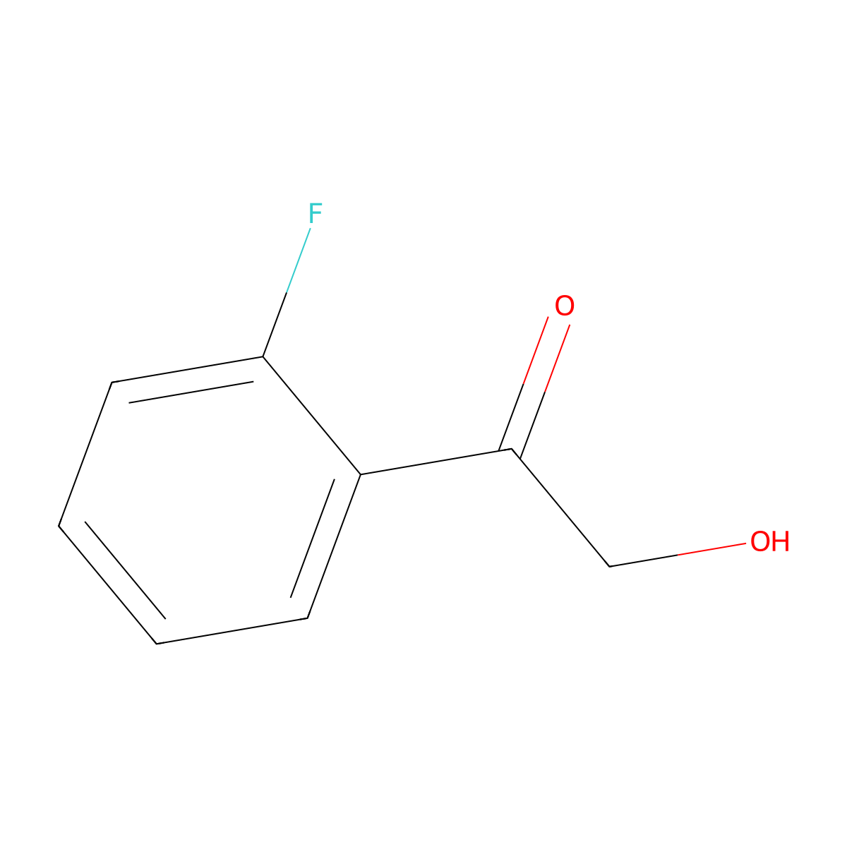 1-(2-Fluorophenyl)-2-hydroxyethanone molecular structure, CAS 218771-68-7