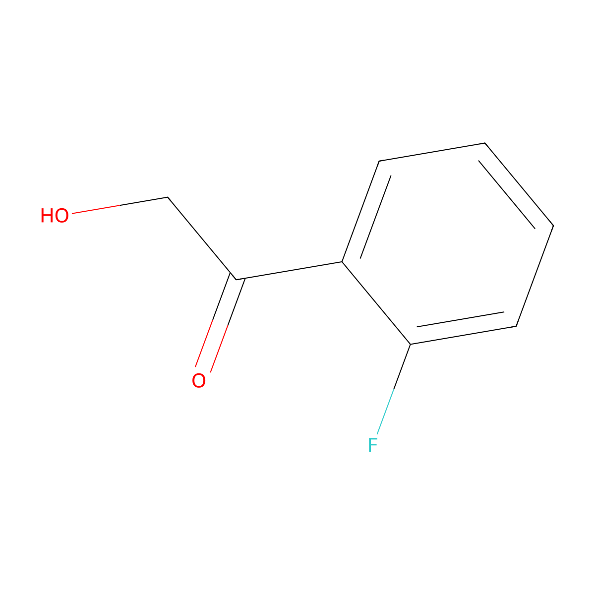1-(2-Fluorophenyl)-2-hydroxyethanone molecular structure, CAS 218771-68-7