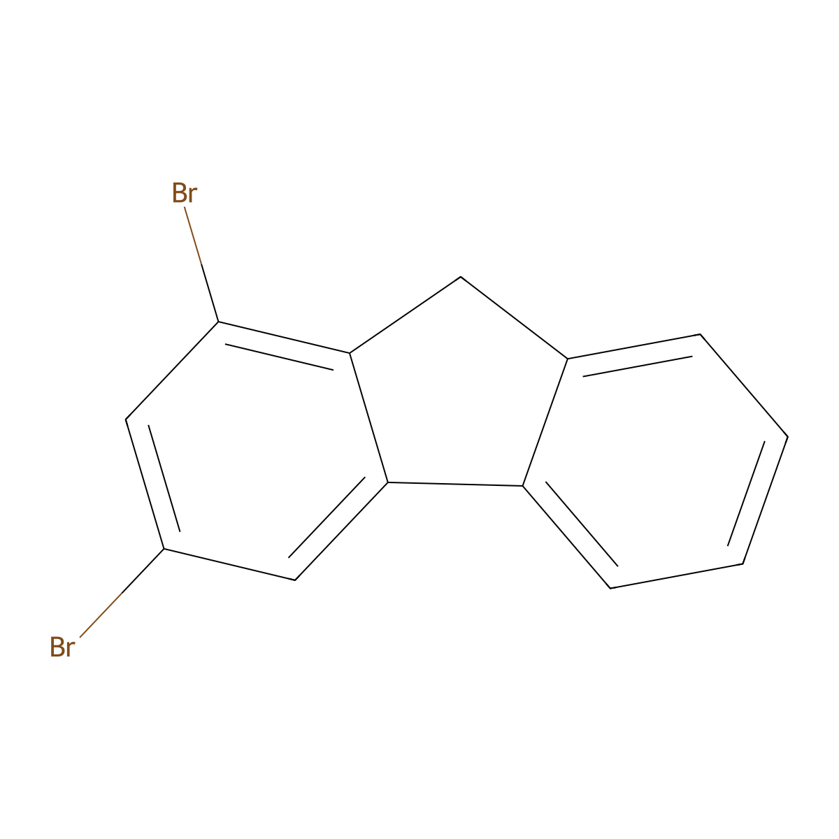 1,3-Dibromo-9h-fluorene molecular structure, CAS 21878-90-0