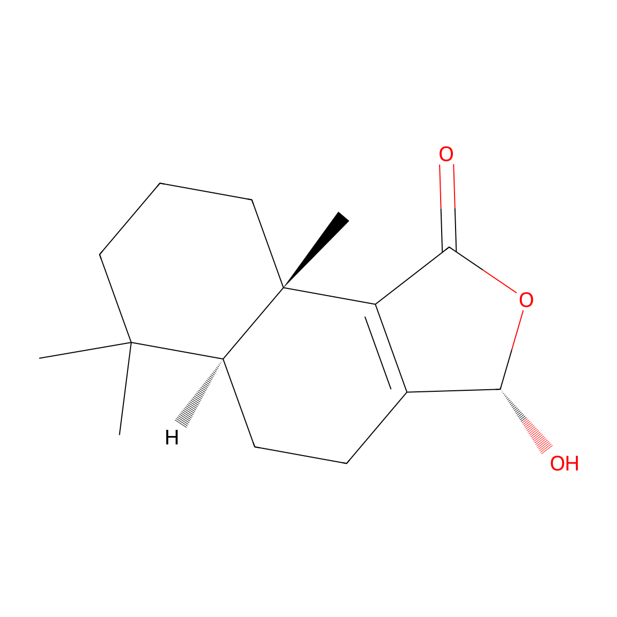 12-Hydroxyisodrimenin molecular structure, CAS 218780-16-6