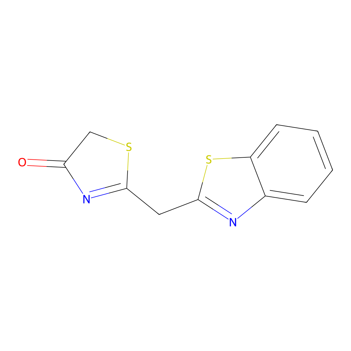2-(Benzo[d]thiazol-2-ylmethyl)thiazol-4(5H)-one molecular structure, CAS 218794-14-0