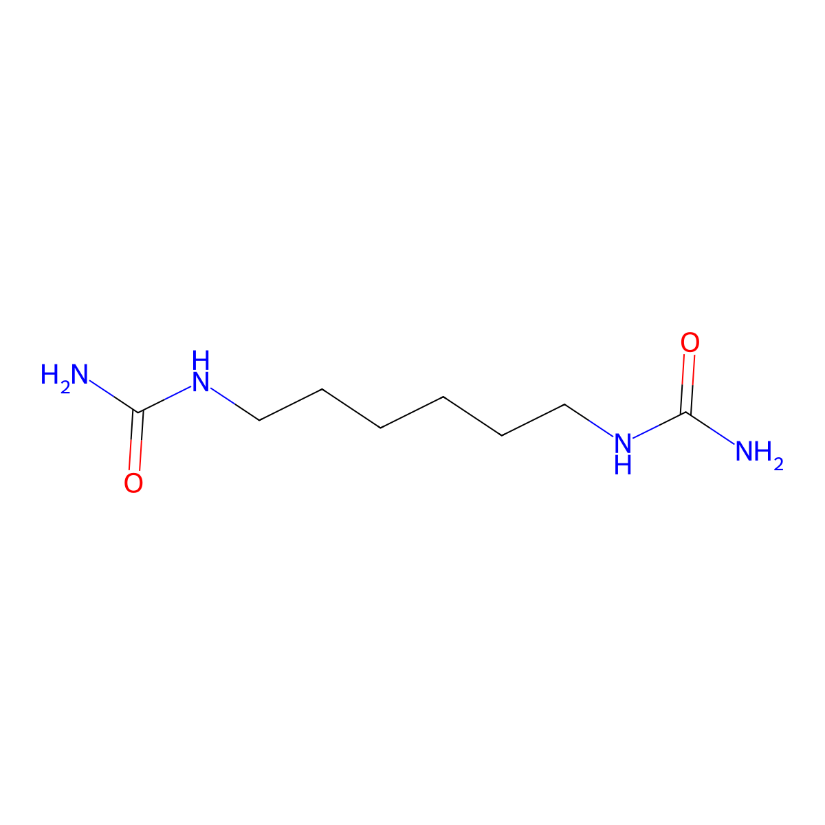 1,1'-Hexane-1,6-diyldiurea molecular structure, CAS 2188-09-2