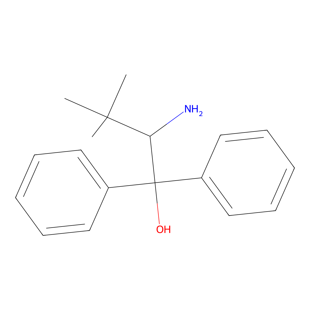 (R)-2-Amino-3,3-dimethyl-1,1-diphenylbutan-1-OL molecular structure, CAS 218800-31-8