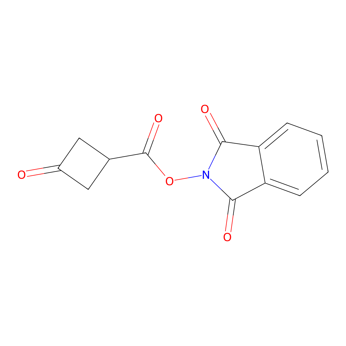 1,3-Dioxoisoindolin-2-yl 3-oxocyclobutane-1-carboxylate molecular structure, CAS 2188159-10-4