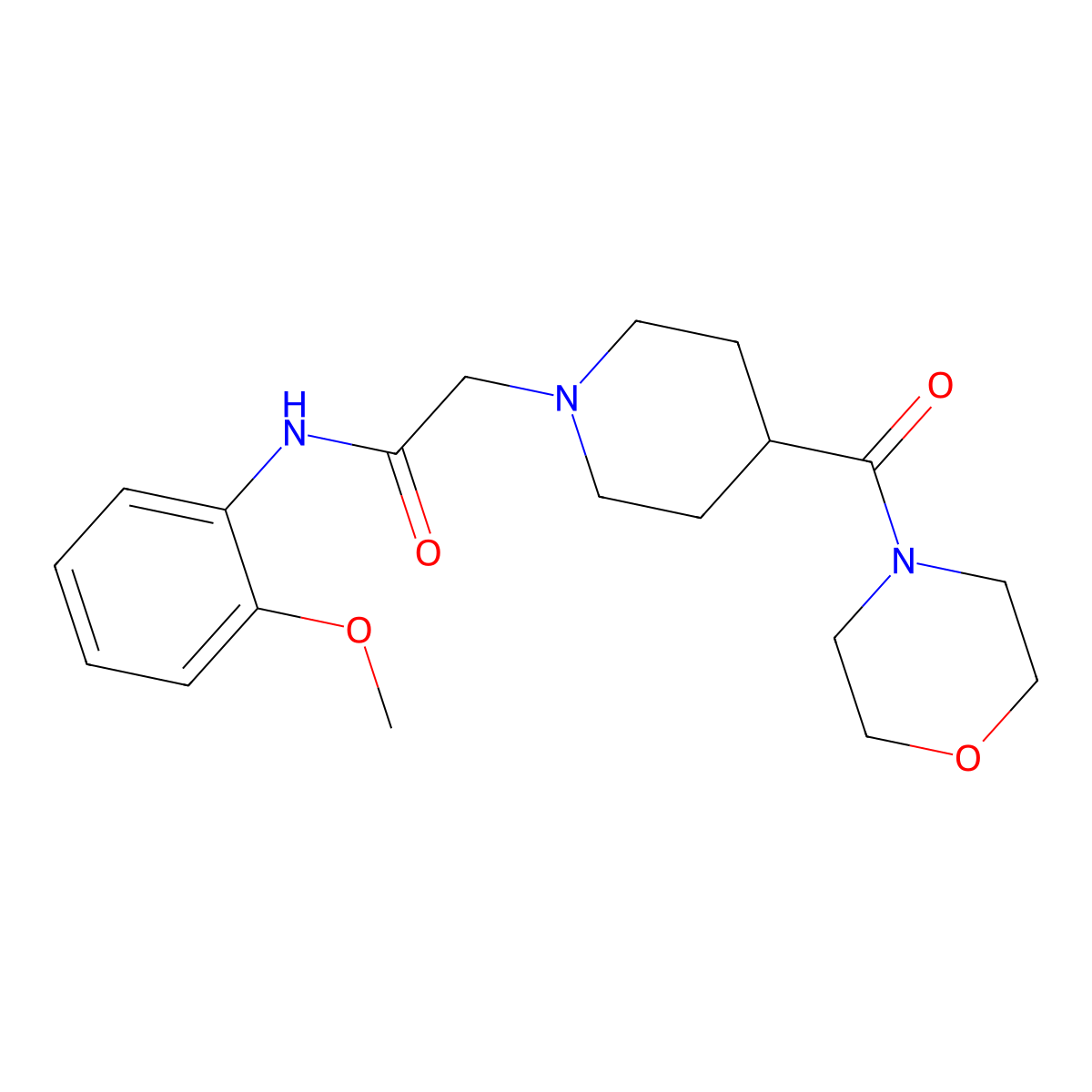 N-(2-methoxyphenyl)-2-[4-(morpholine-4-carbonyl)piperidin-1-yl]acetamide molecular structure, CAS 2188354-85-8
