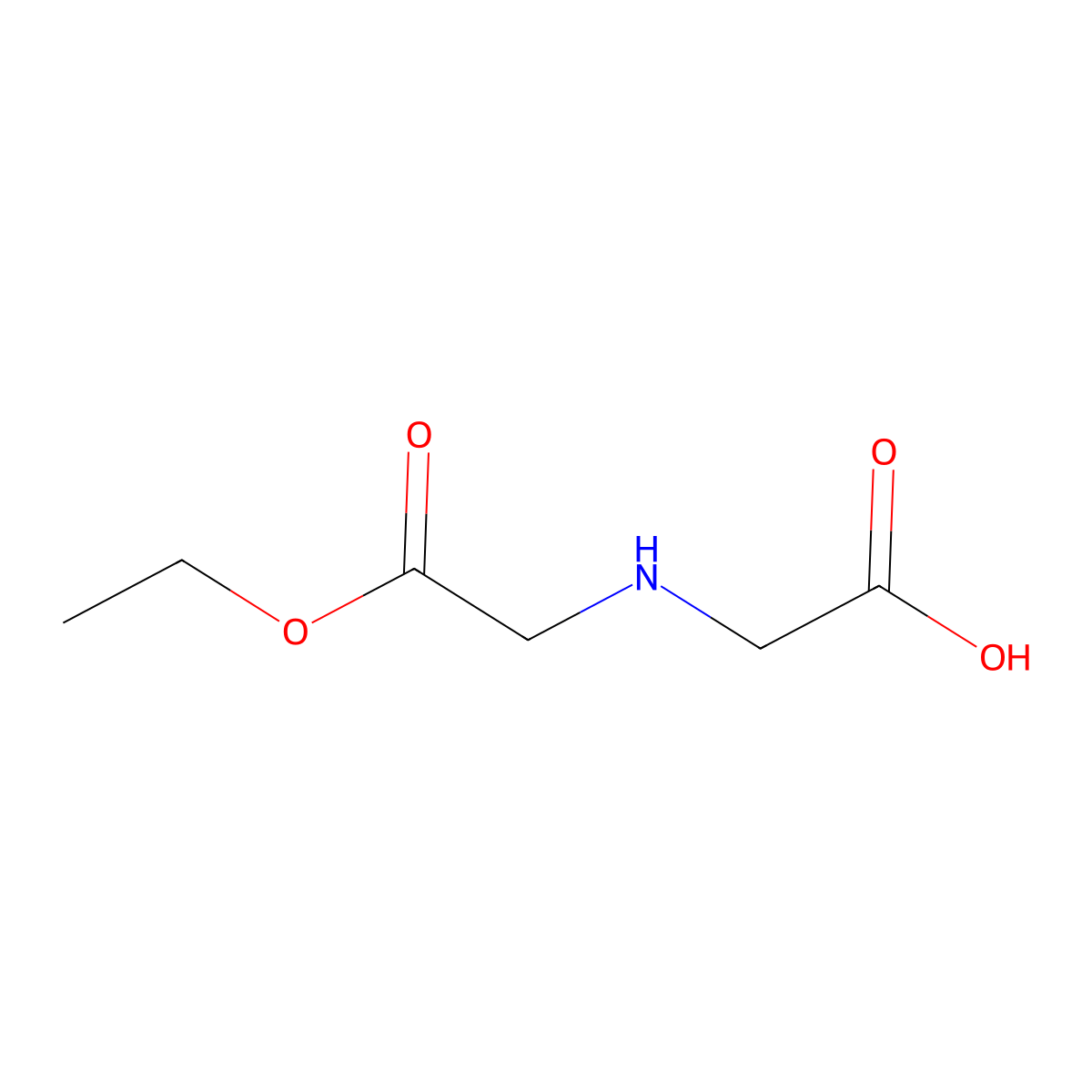 2-[(2-Ethoxy-2-oxoethyl)amino]acetic acid molecular structure, CAS 21885-31-4