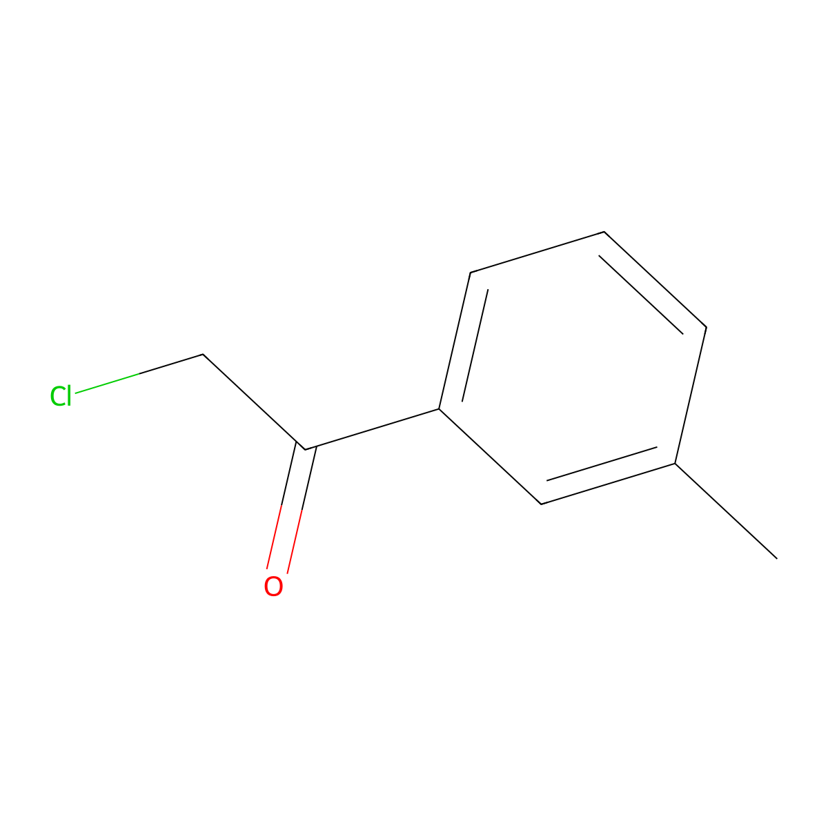 2-Chloro-1-(3-methylphenyl)ethanone molecular structure, CAS 21886-54-4